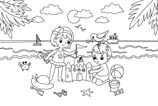I will create unique coloring book page for kids and amazon kdp