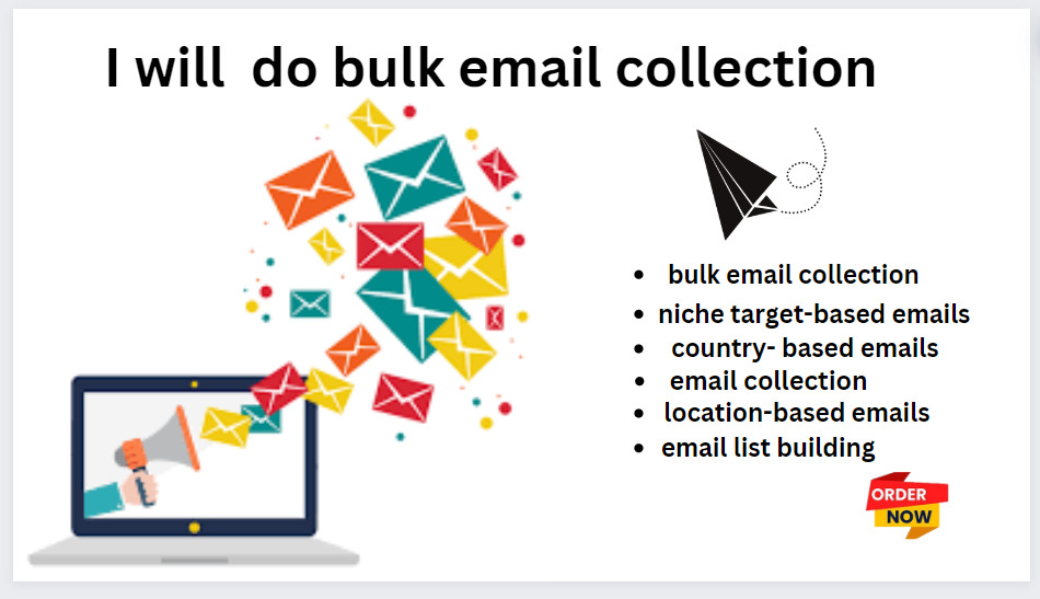 I will do bulk  email  collection