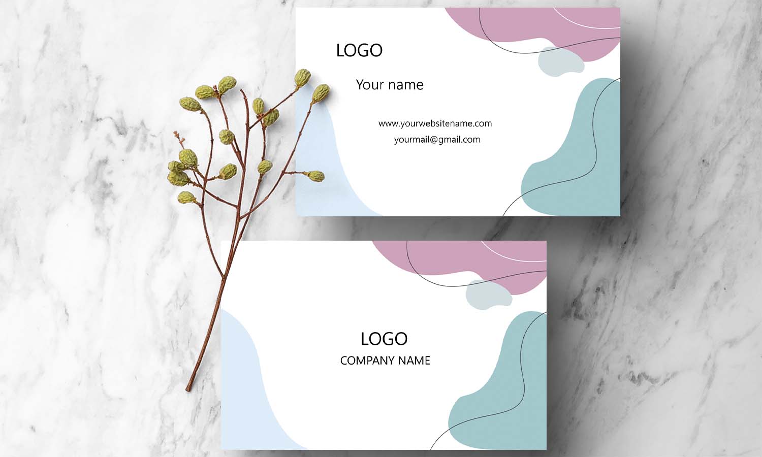 I will do minimalist business card design.
