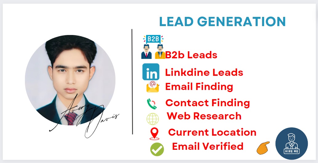 I will provide you b2b lead generation and skip tracing