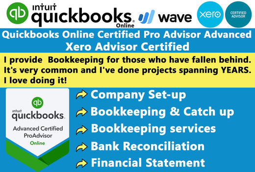 I will do setup, clean up and bookkeeping in quickbooks online, xero