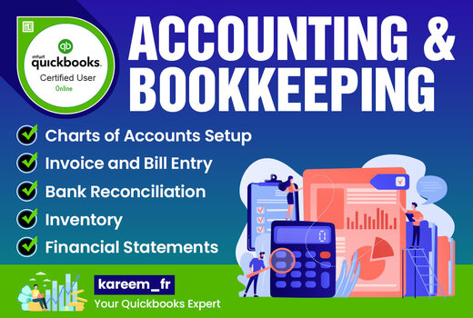 I will do accounting and bookkeeping in QuickBooks online