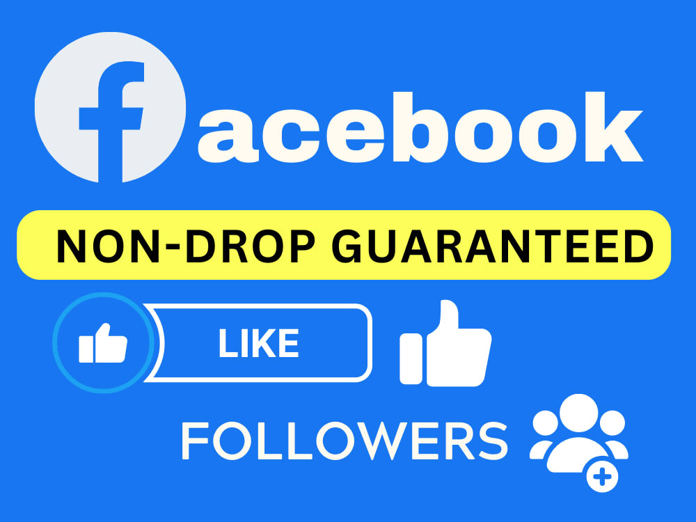 Get 10,000 nondrop FACEBOOK page followers
