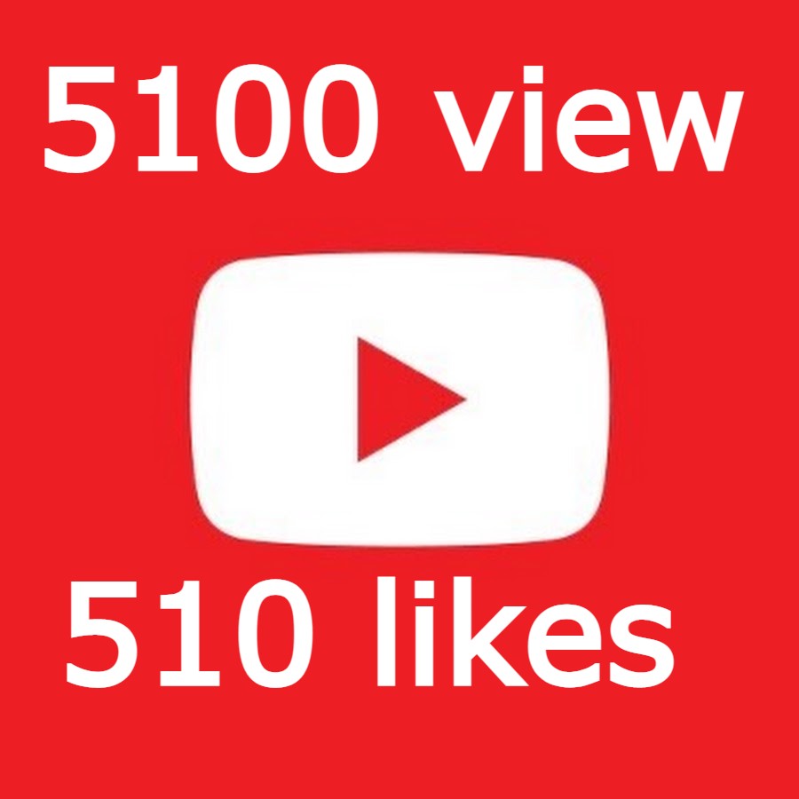 5100 YouTube Video Views with 510 Likes and 55 comments, Non Drop Guaranteed
