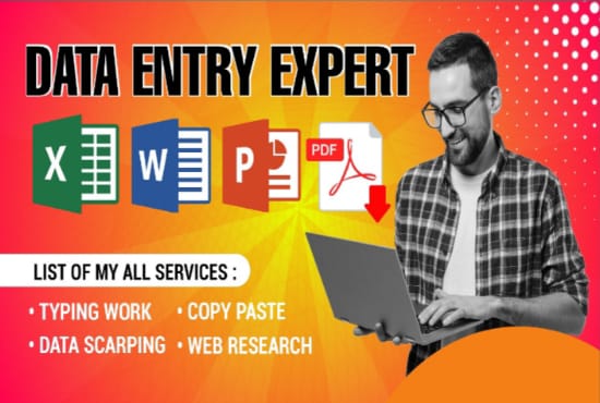 I will do Excel data entry, copy-paste, web research, and data admin support work