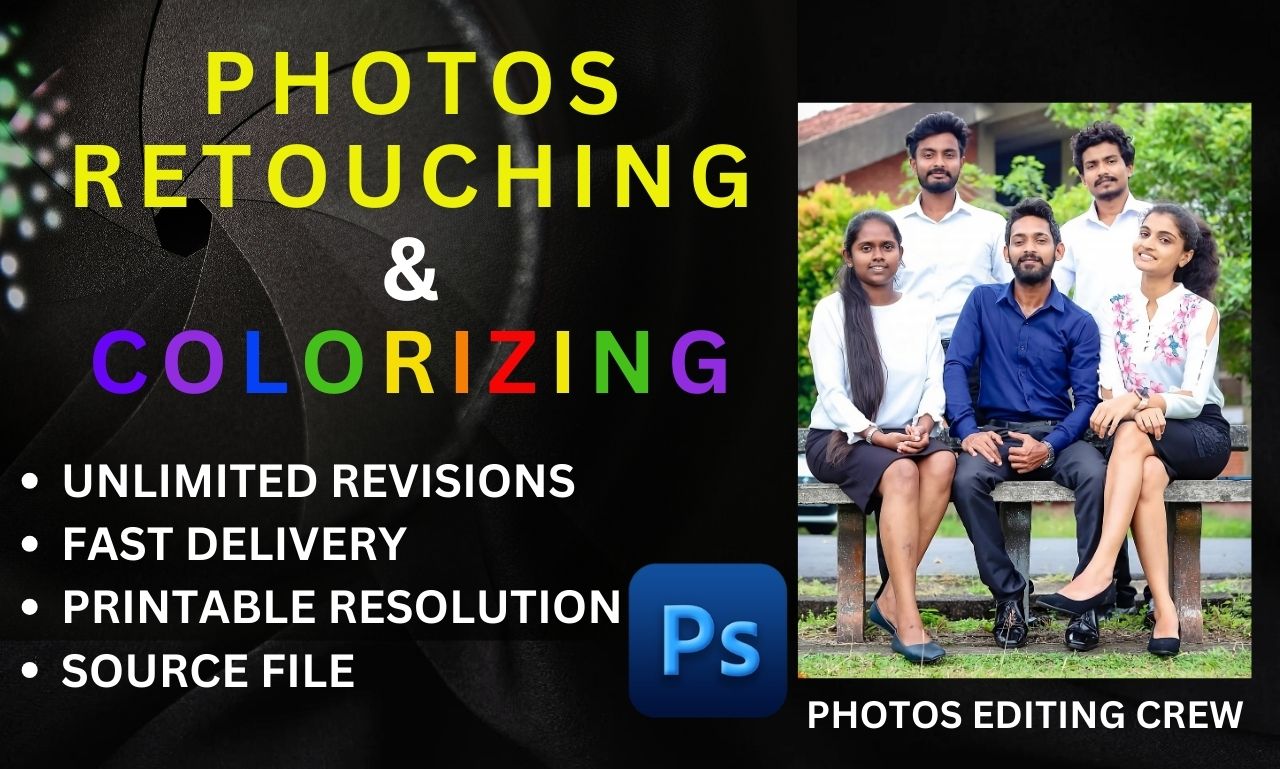 We Will Retouch and Colorize Your Black and White Photos