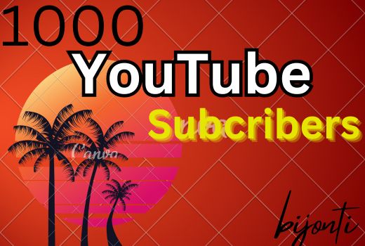 Grow your YouTube channel with 1000 organic subscribers