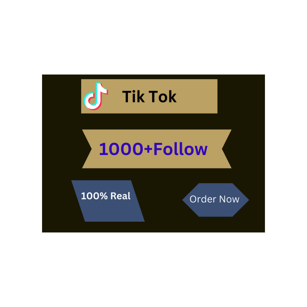 I will get 1000+followers for you tiktok ID.