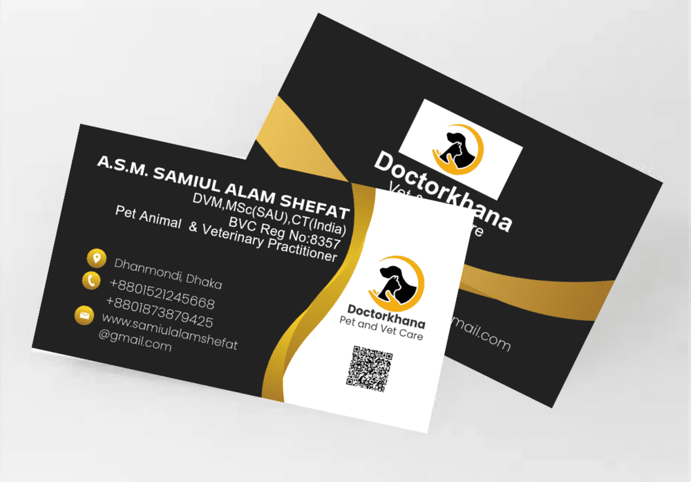 I will create customise personal & professional business card for your business.