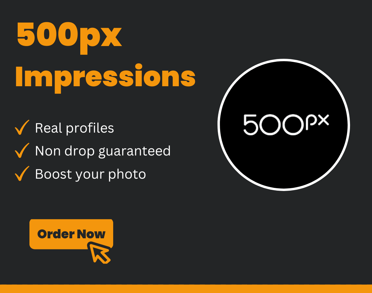 Buy 500px Impressions in Cheap Price