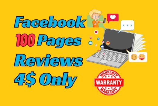 100 Facebook Five Star Rating/Review non dropped granted Service