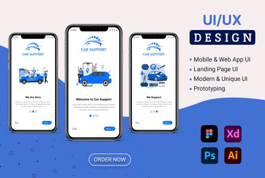 I will do mobile app ui ux design, website ui design, dashboard, ui ux design in figma
