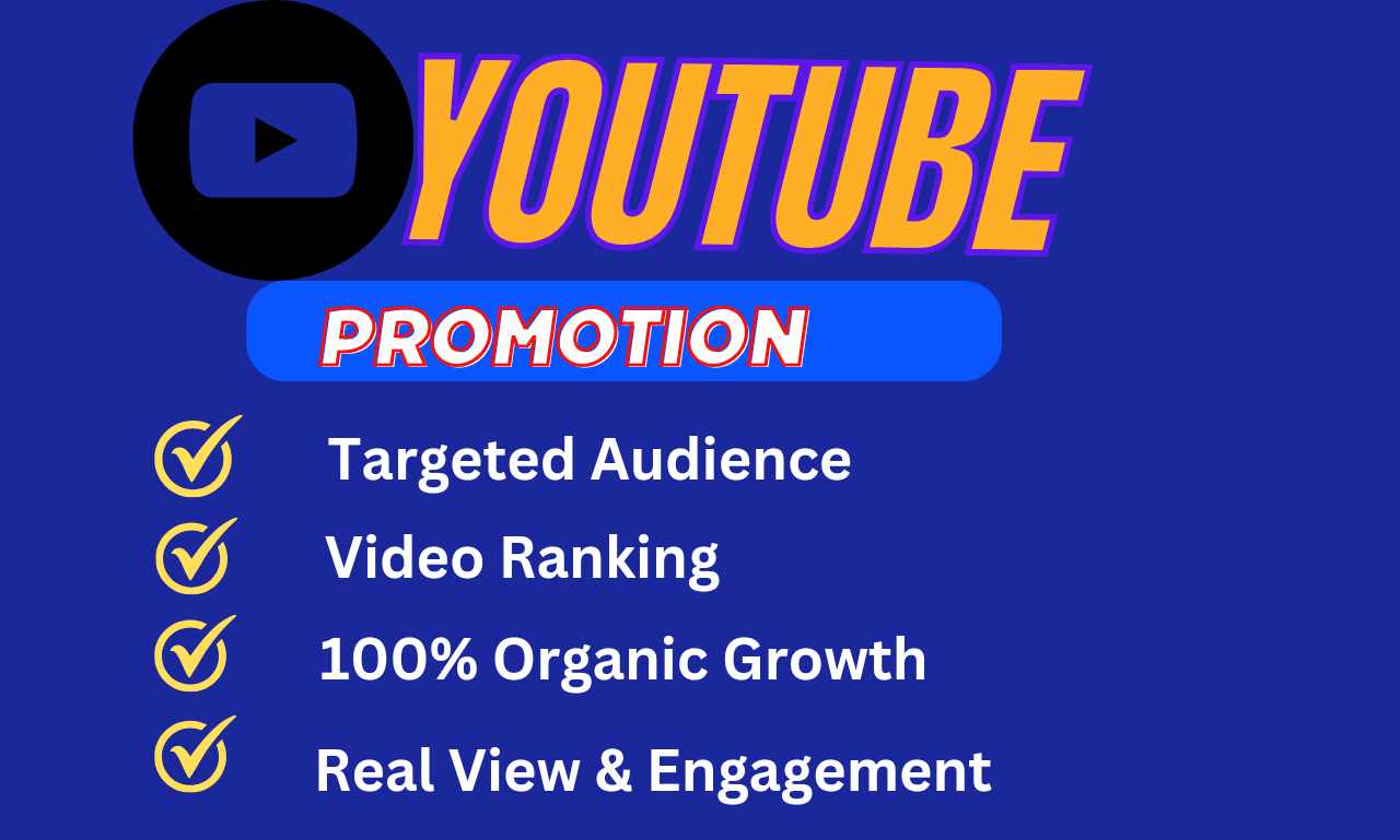 I will do Organic YouTube video promotion