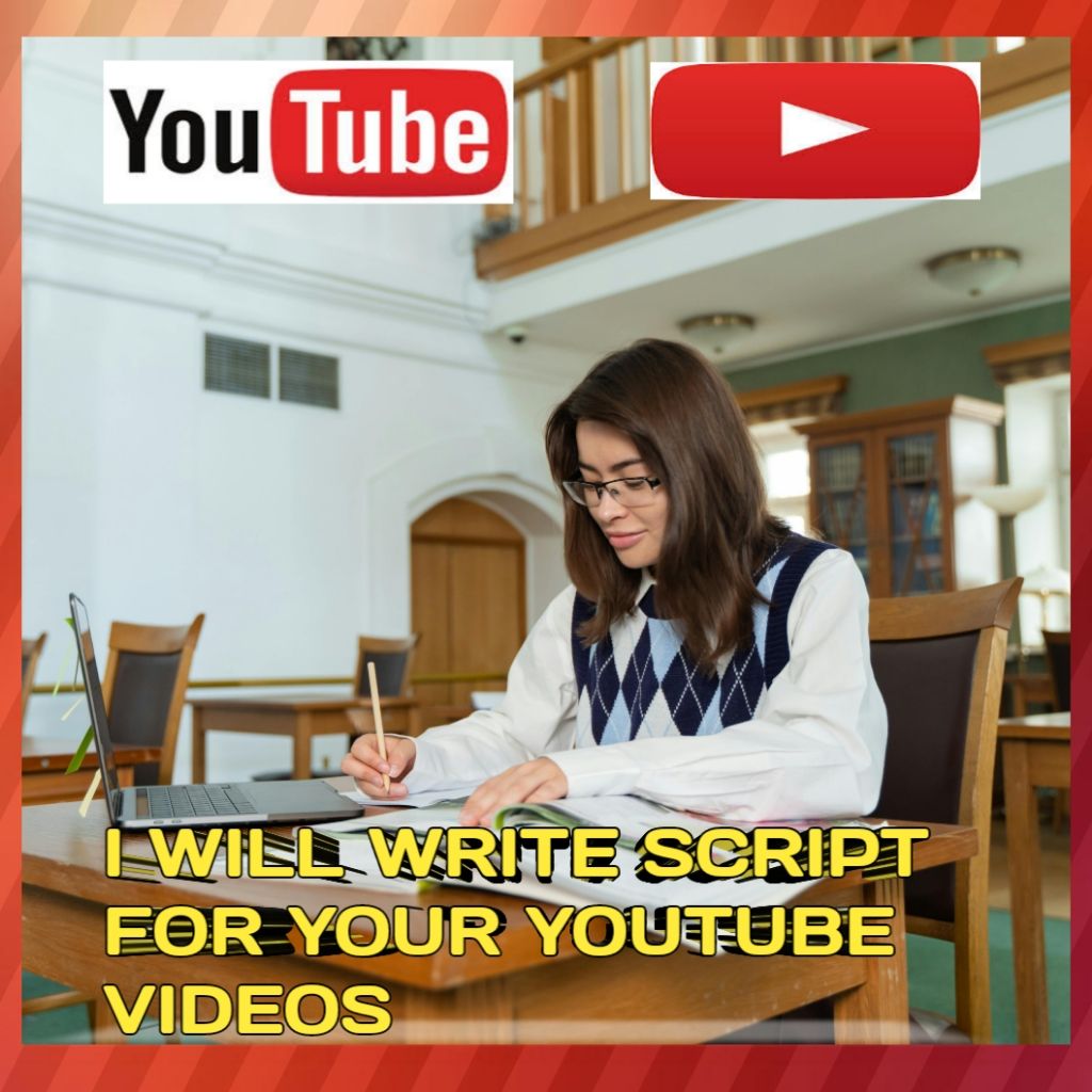 I will write script writing for your youtube videos