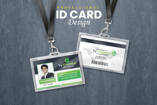 I will design professional id card within 24hours