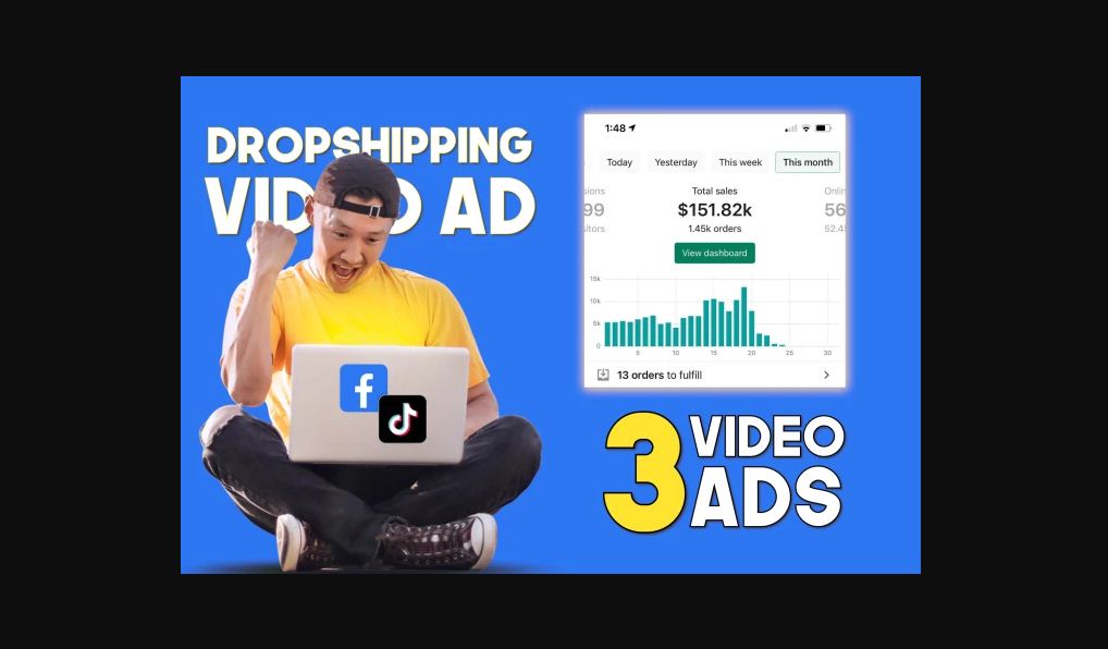I will create 3 tiktok video ads within 24 hours