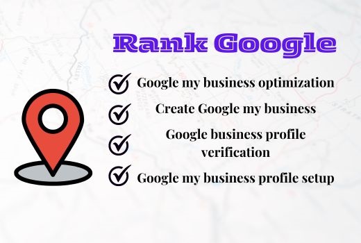 "I will provide Google My Business optimization, profile verification, setup, local SEO and ranking."