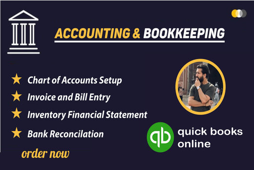 I will do accounting and bookkeeping in QuickBooks and Xero online