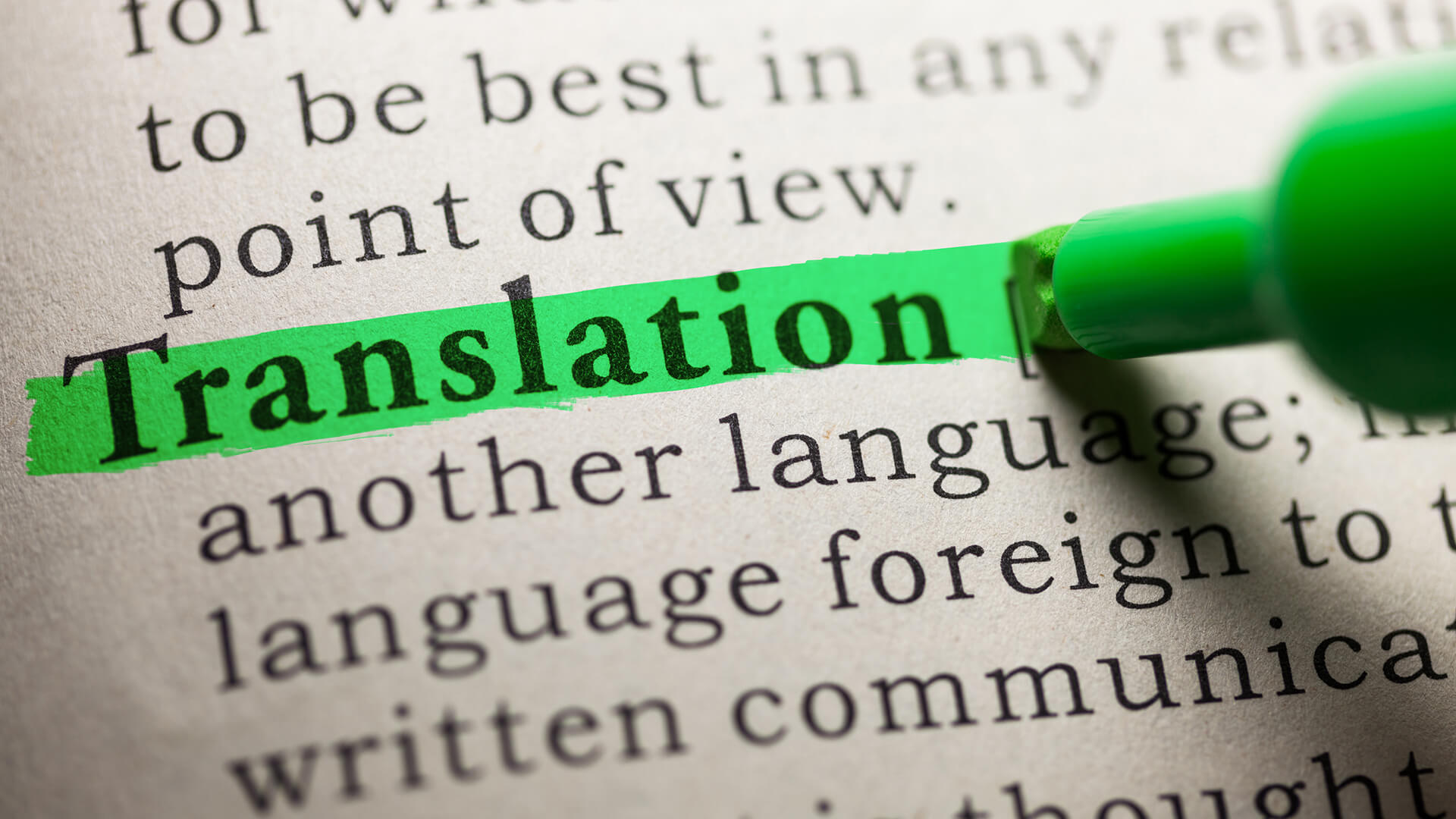 Portuguese – English Translation Services.