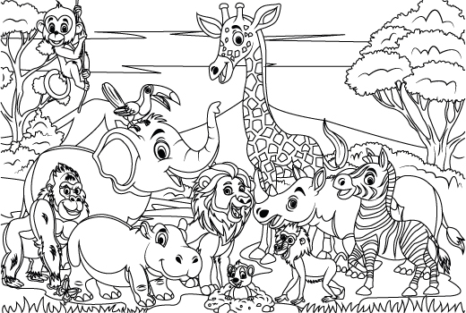I will create unique coloring book page for kids and amazon KDP.