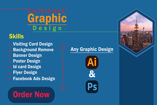 I will do create Brochure/logo/Banner/Poster/Flyer Design and give it in quick time.