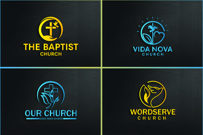 I will do a good looking modern Christian church or charity logo