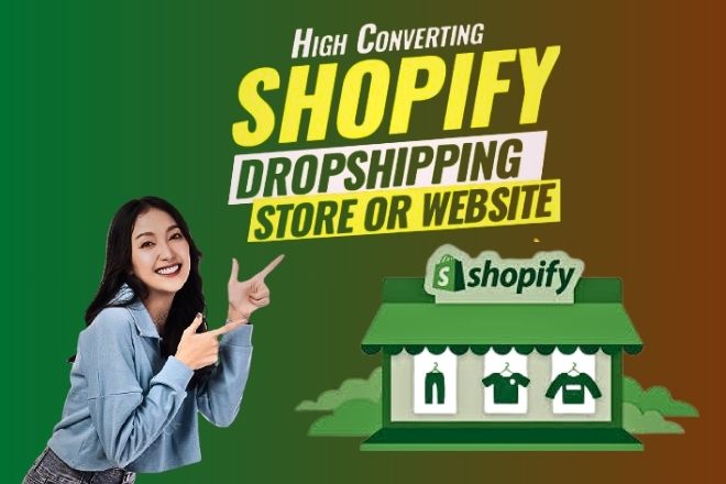 I will create shopify store design and shopify dropshipping website