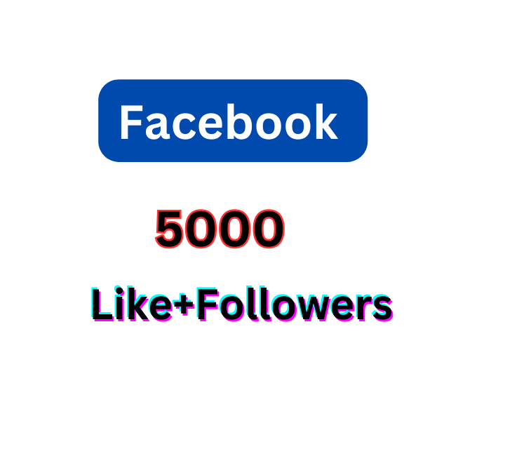 You will get 5000+ Organic Facebook Like & Followers Permanent Life Time