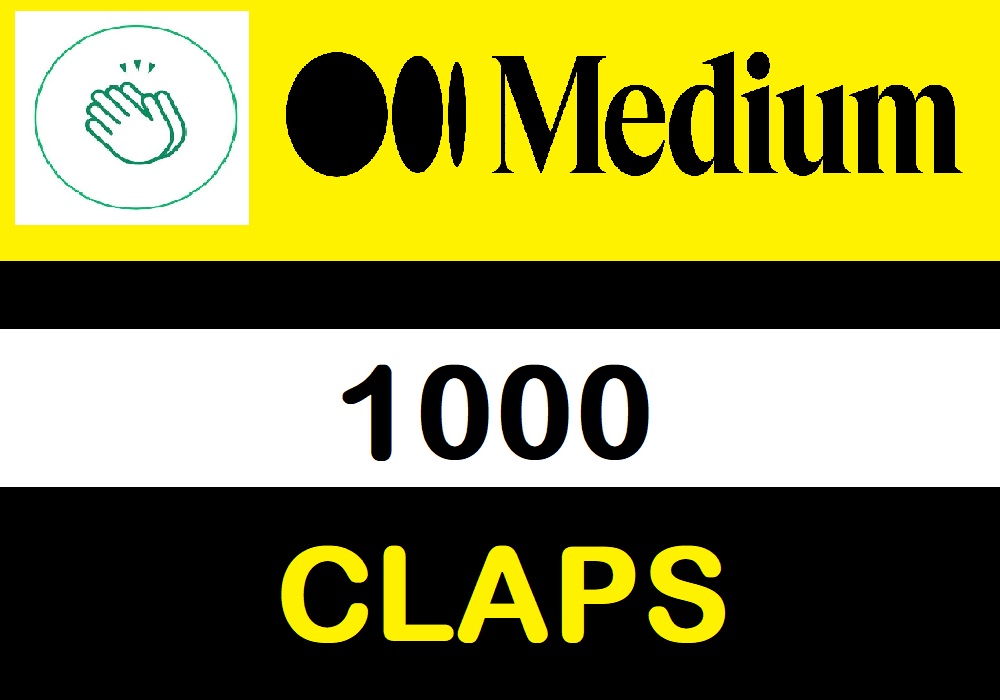 1000 Mideum Claps for your Mideum article