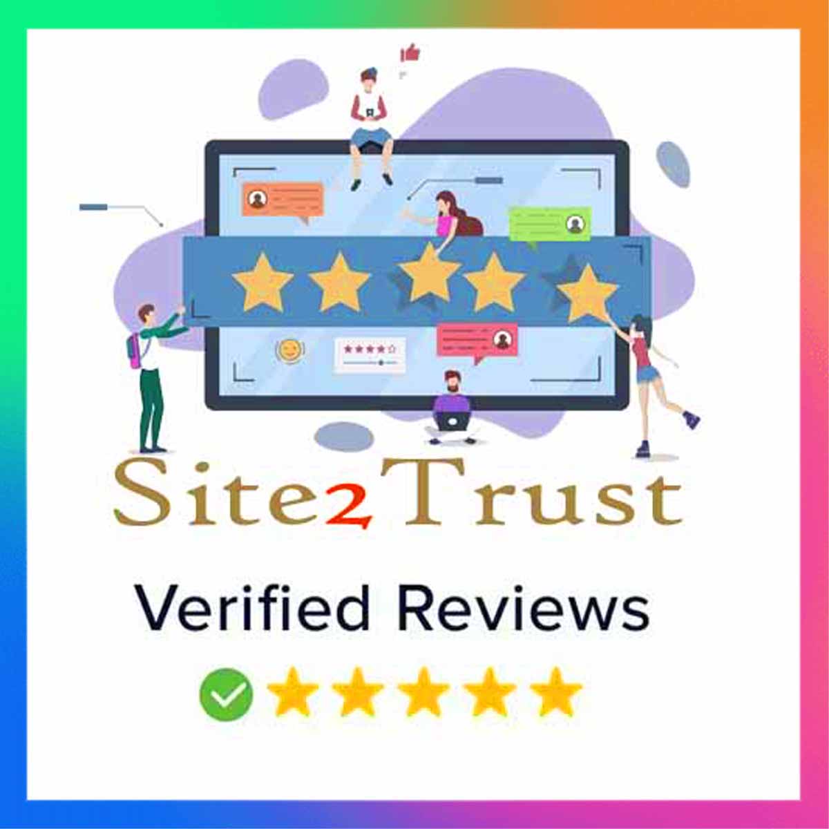 Get 20 Permanent Site2Trust 5 Stars Business Reviews