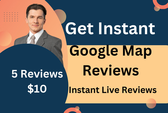 Get 5 Instant Live Google Map Reviews Service