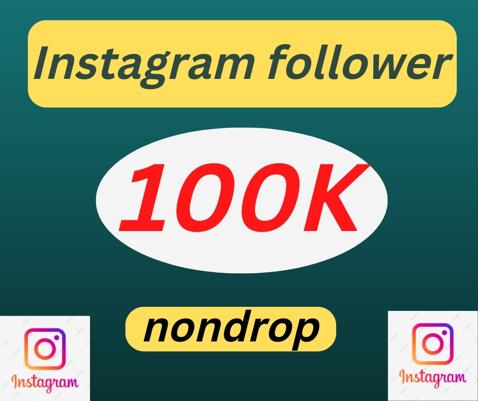 Instagram Followers 100K lifetime guaranteed.