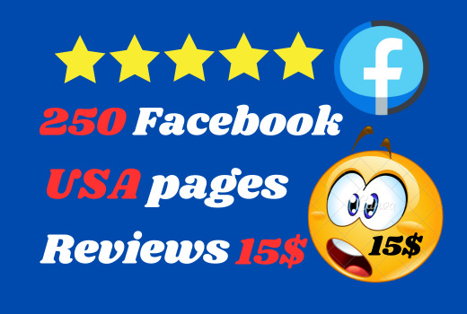 250 USA Country Facebook Page five star HQ Rating and Review Lifetime Guarantee in low price