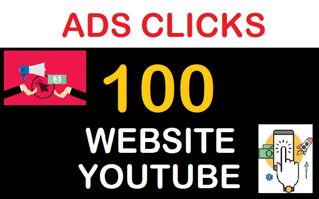 100 Ads Clicks on any website or youtube video