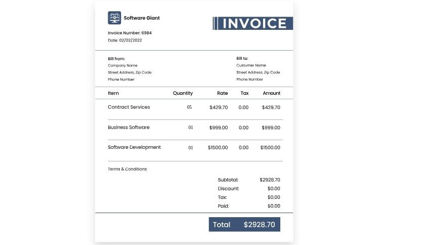 we will create Custom Invoice Software Development for Your Business