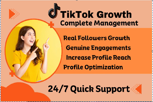 I will manage TikTok marketing for organic growth and promote for engagements