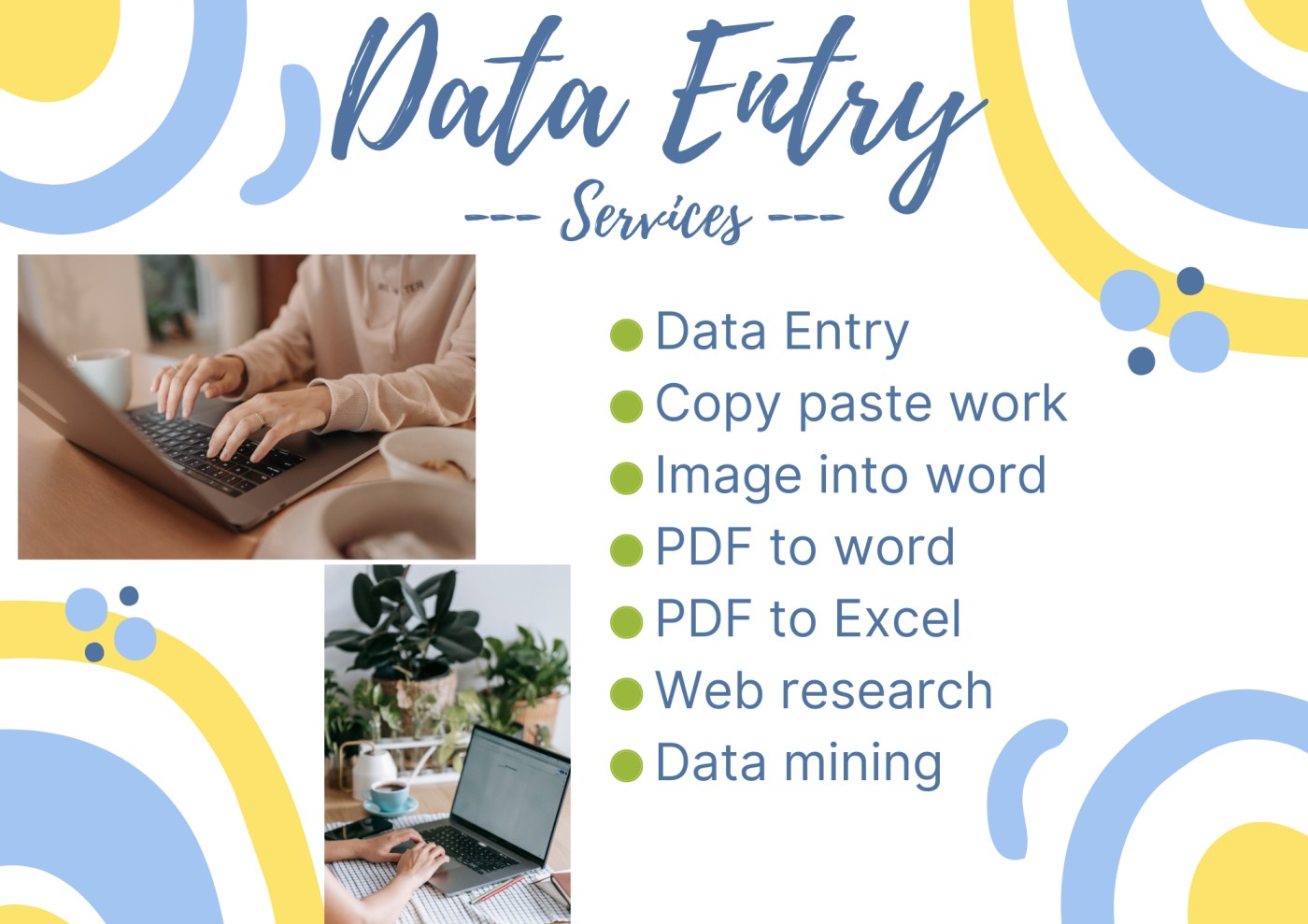 Data Entry Service Available….