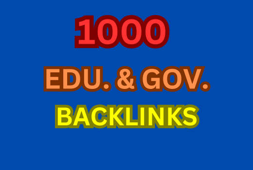 1000+ High Authority EDU and GOV Backlinks for Your Website