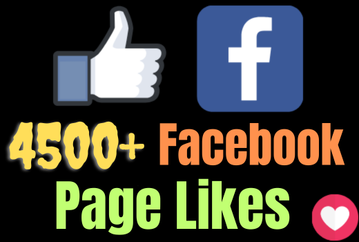 Will get 4500+ Facebook page Likes and Followers