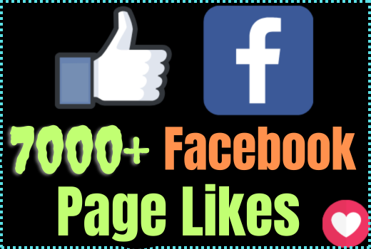 Will get 7000+ Facebook page Likes and Followers
