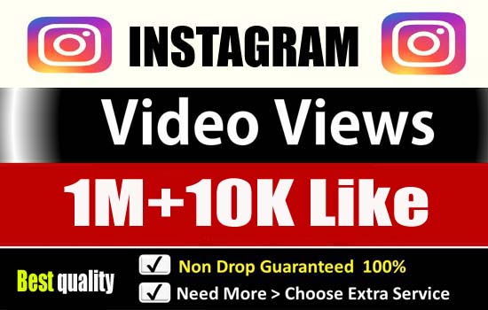Get 1M+ Instagram video Views promotion and super fast organic growth