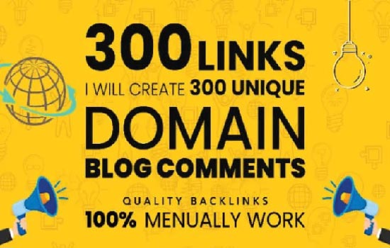 exclusive 300 unique domains blog commenting backlinks link building