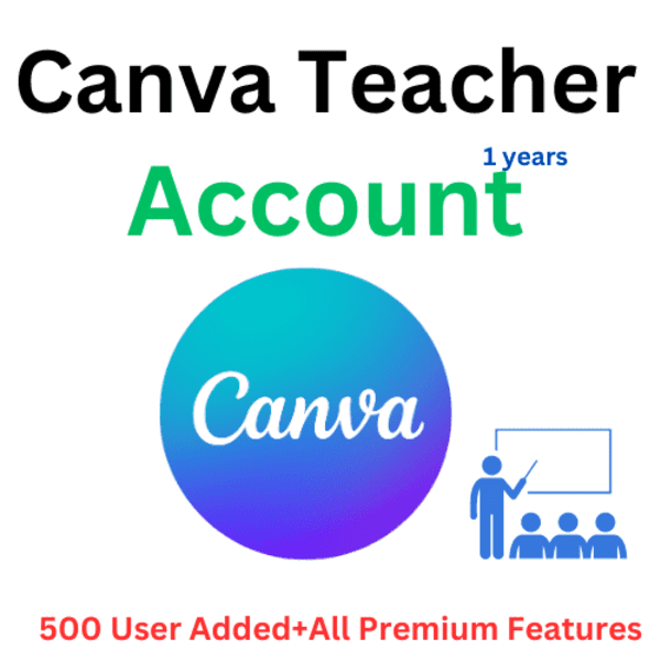 Canva  Pro Teacher/Admin Account – Maximum 500 User added