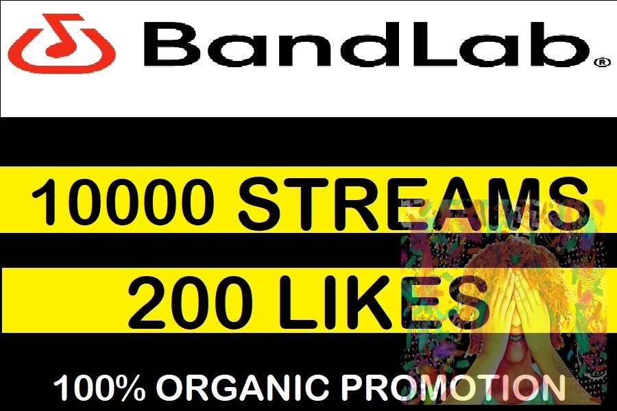 10,000 Bandlab streams with 200 Likes