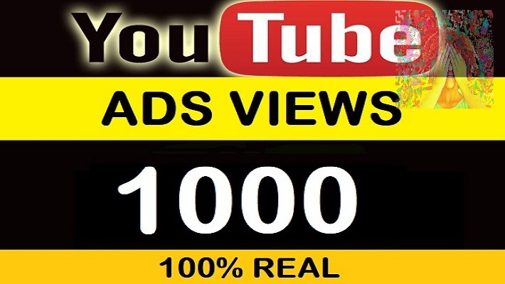 1000 YouTube Ads Views. Lifetime Guarantee