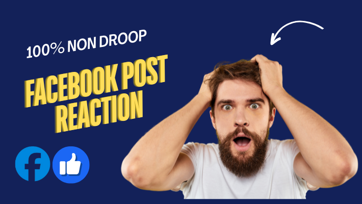 6286100% Non Droop 2k Facebook Post Reaction