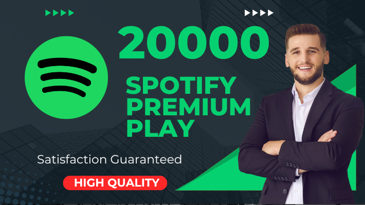 8558Get 10000 Spotify  High-Quality Premium  Plays With 1000 Followers bonus , Non-drop and Permanent .