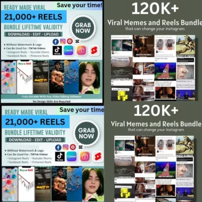 10877Viral Reels And Memes Bundles 21K + 120K