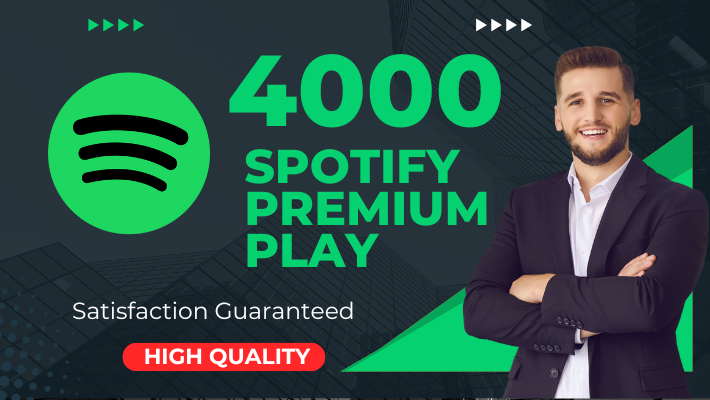 8516Get 9000 Spotify  High-Quality Premium  Plays With 1000 Followers bonus , Non-drop and Permanent .