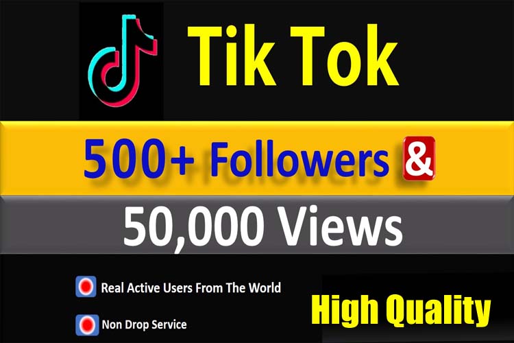 6005Instant 100K + Tiktok Video Views Non-Drop & HQ Active Users, Lifetime Guarantee